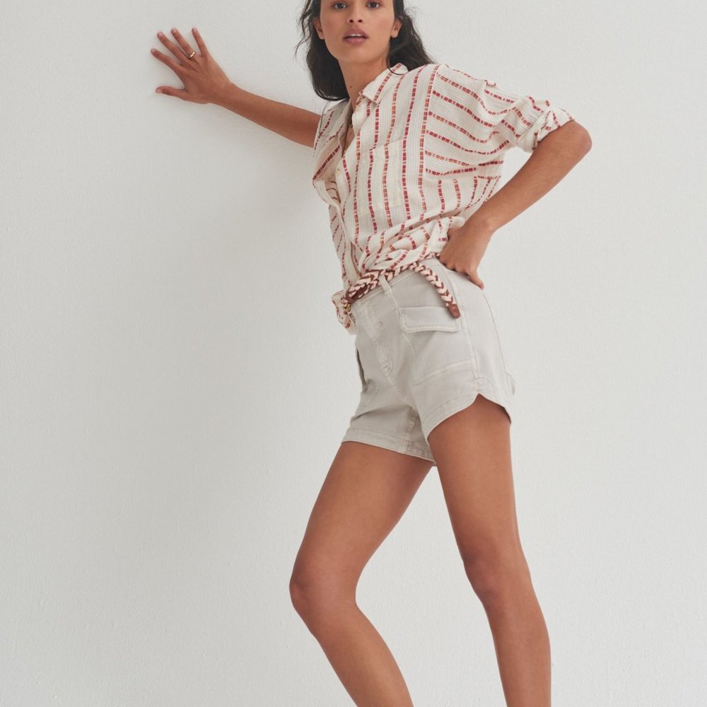 Anthropologie Pilcro Ultra High-Rise Utility Denim